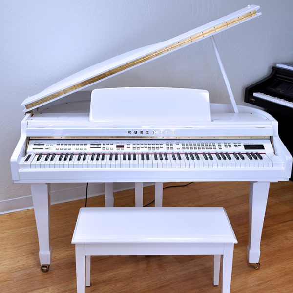 Kurzweil Mark 110 WhP 2001 Used Digital Baby Grand Piano Riverton