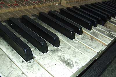 dirty piano keys