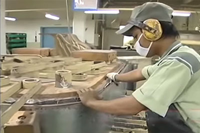 Yamaha piano rim making