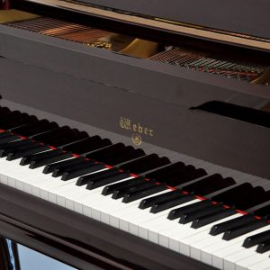 used weber baby grand piano french cherry